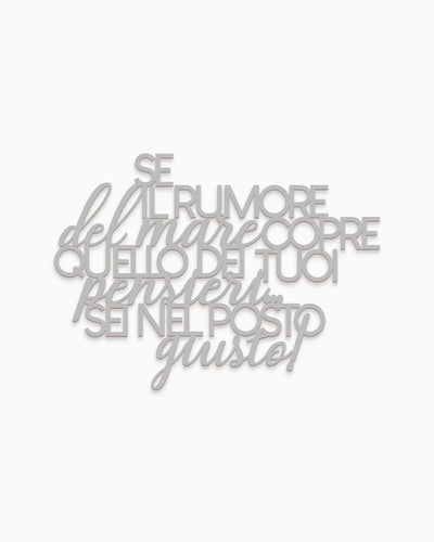 Scritta in Legno Il rumore del mare