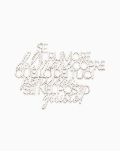 Scritta in Legno Il rumore del mare