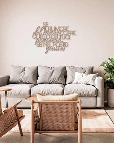 Scritta in Legno Il rumore del mare