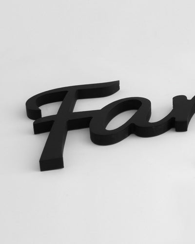 decorazione murale in legno scritta decorativa per la casa family #colore_nero