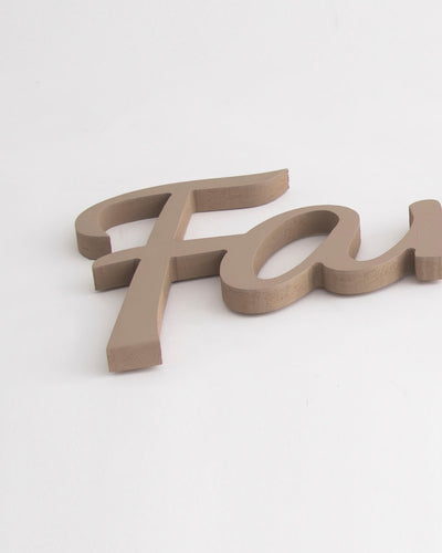 decorazione murale in legno scritta decorativa per la casa family #colore_tortora