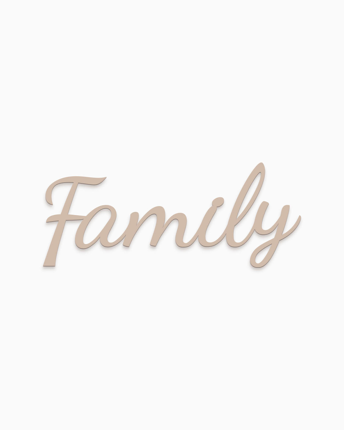 decorazione murale in legno scritta decorativa per la casa family #colore_tortora