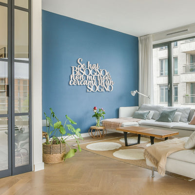 Scritta in Legno Cercami in un sogno