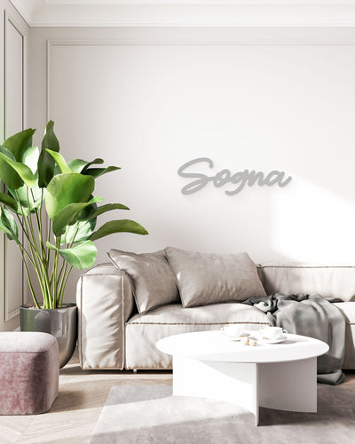 Scritta in legno Sogna
