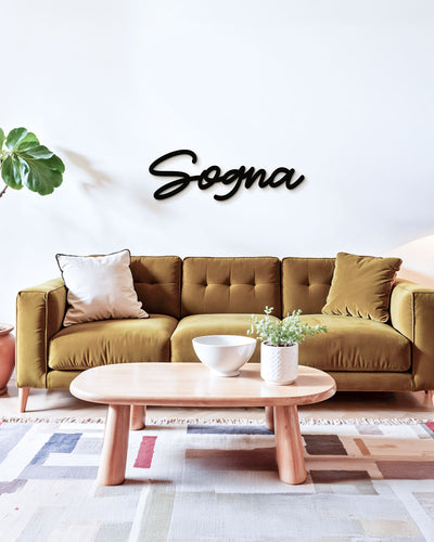 Scritta in legno Sogna