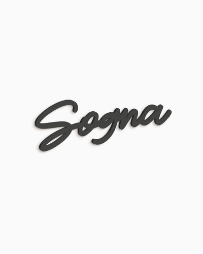 Scritta in legno Sogna