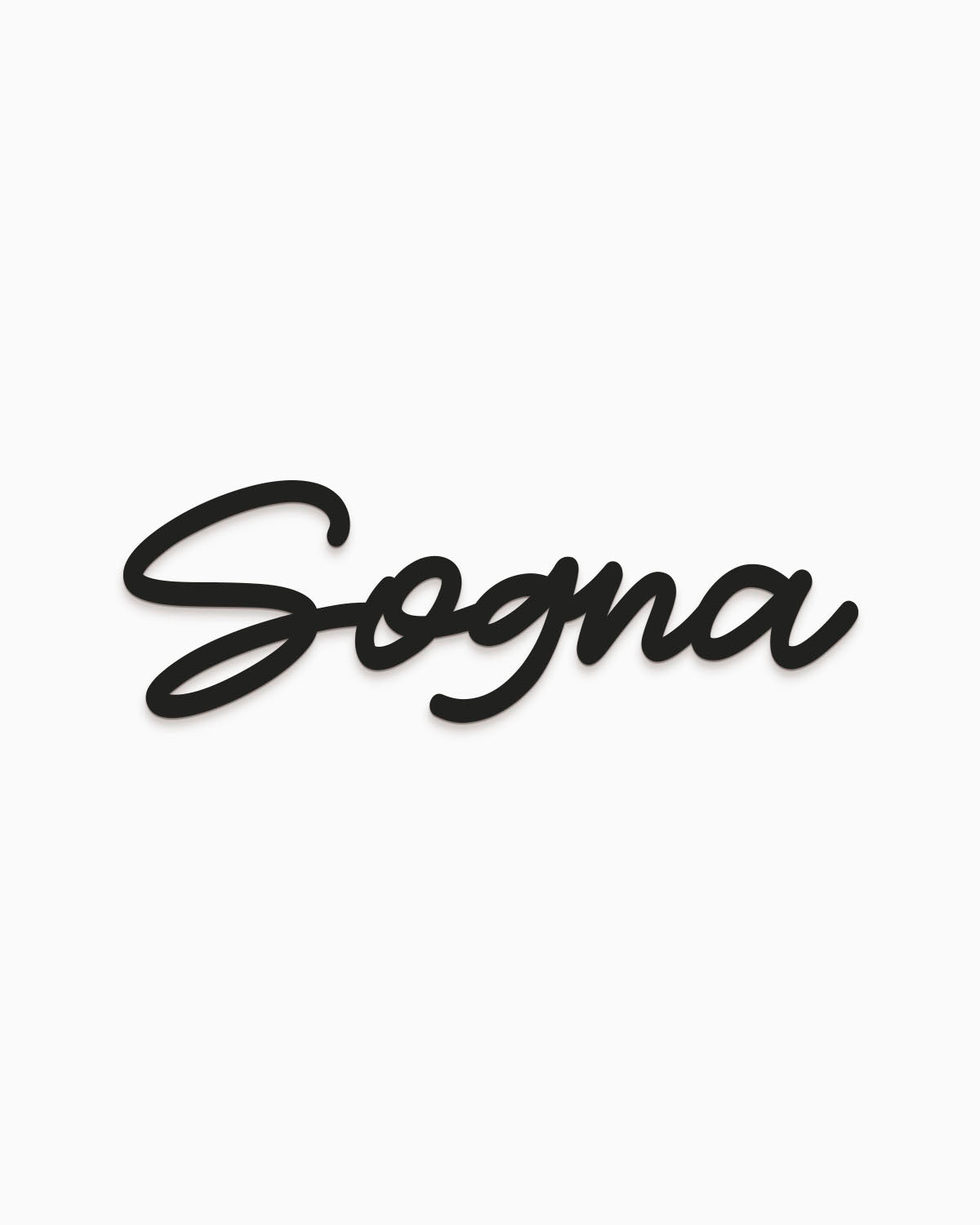 Scritta in legno Sogna