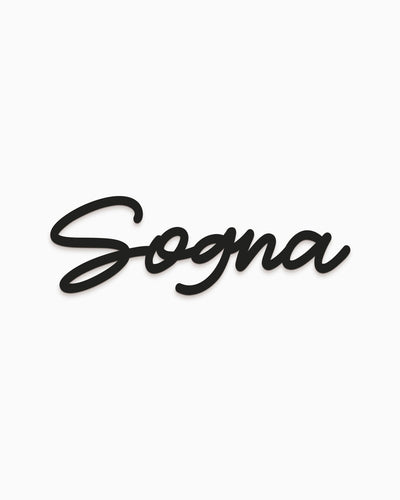 Scritta in legno Sogna
