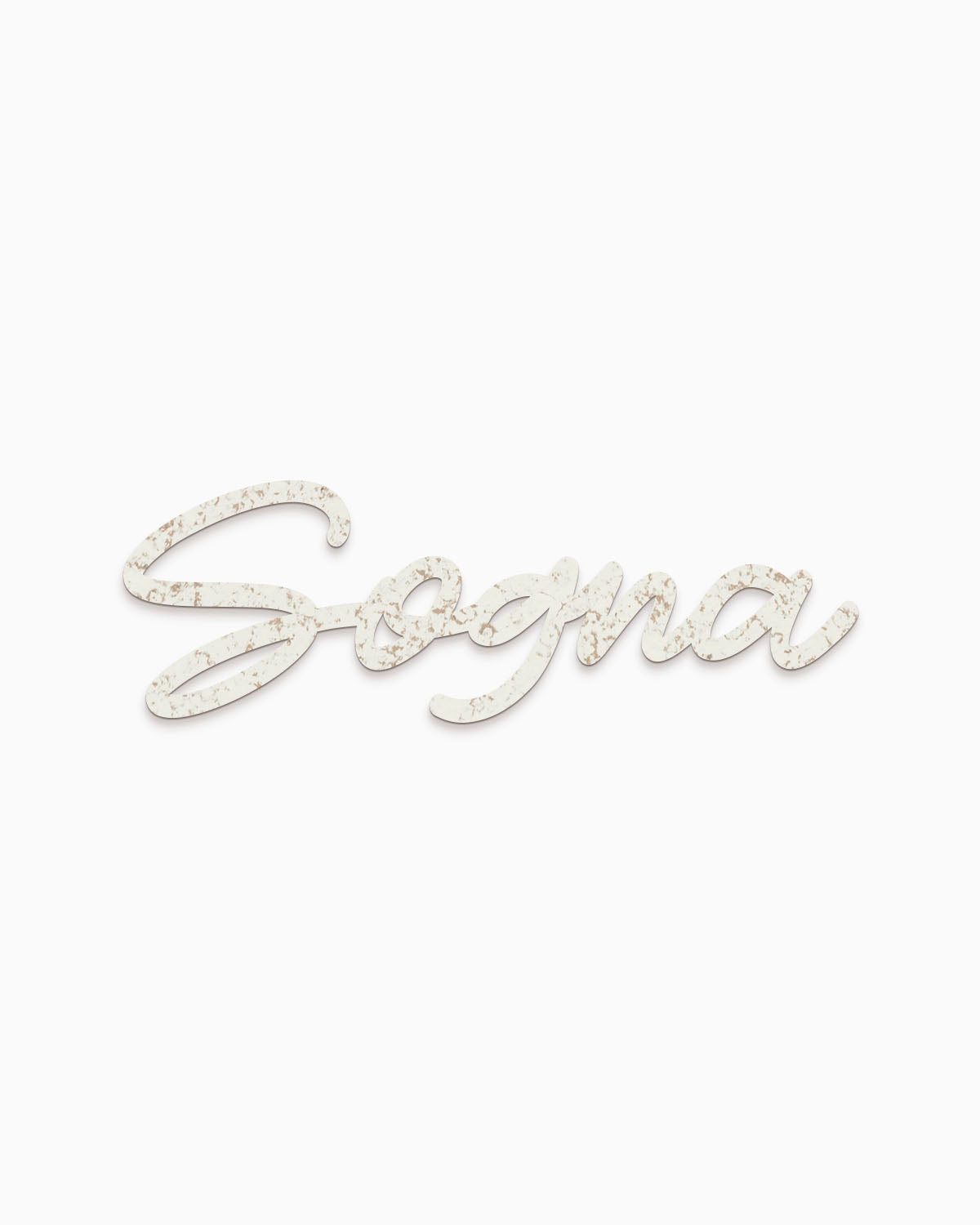 Scritta in legno Sogna