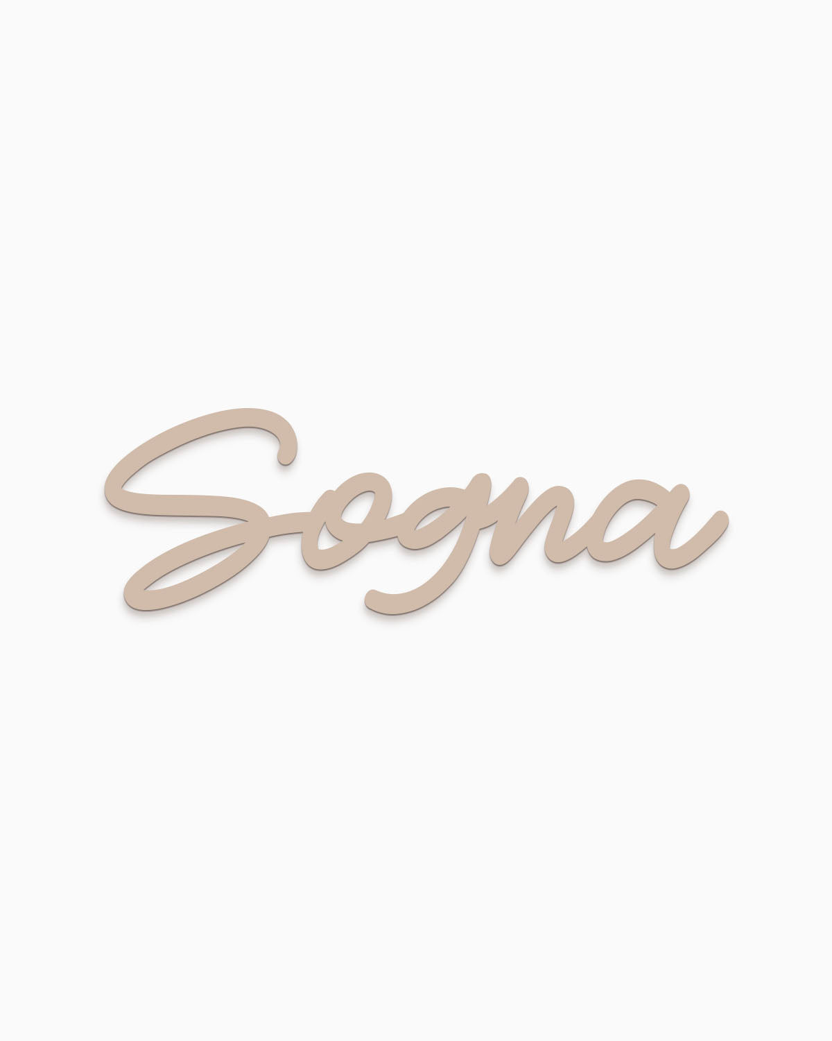 Scritta in legno Sogna