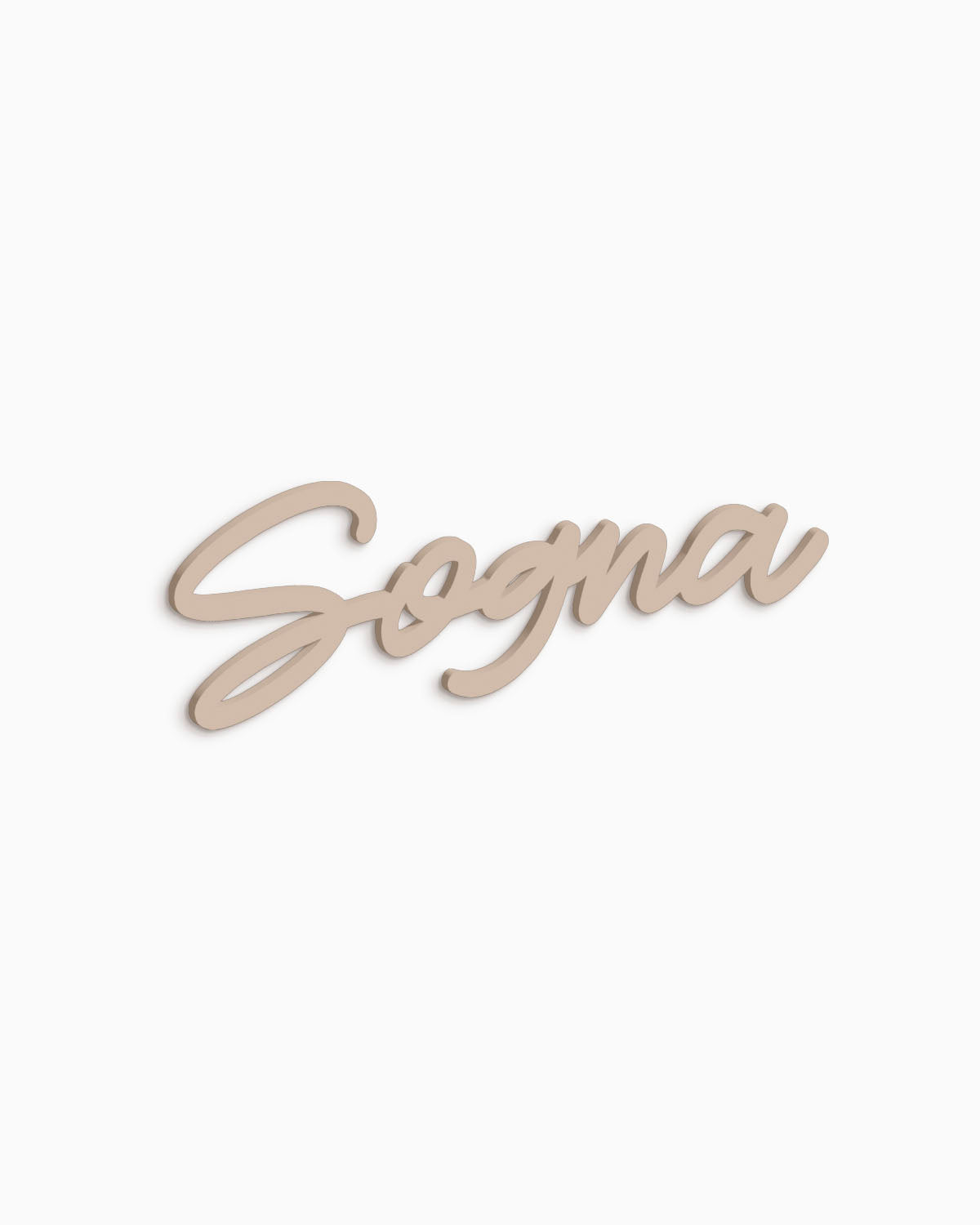 Scritta in legno Sogna