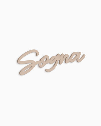 Scritta in legno Sogna