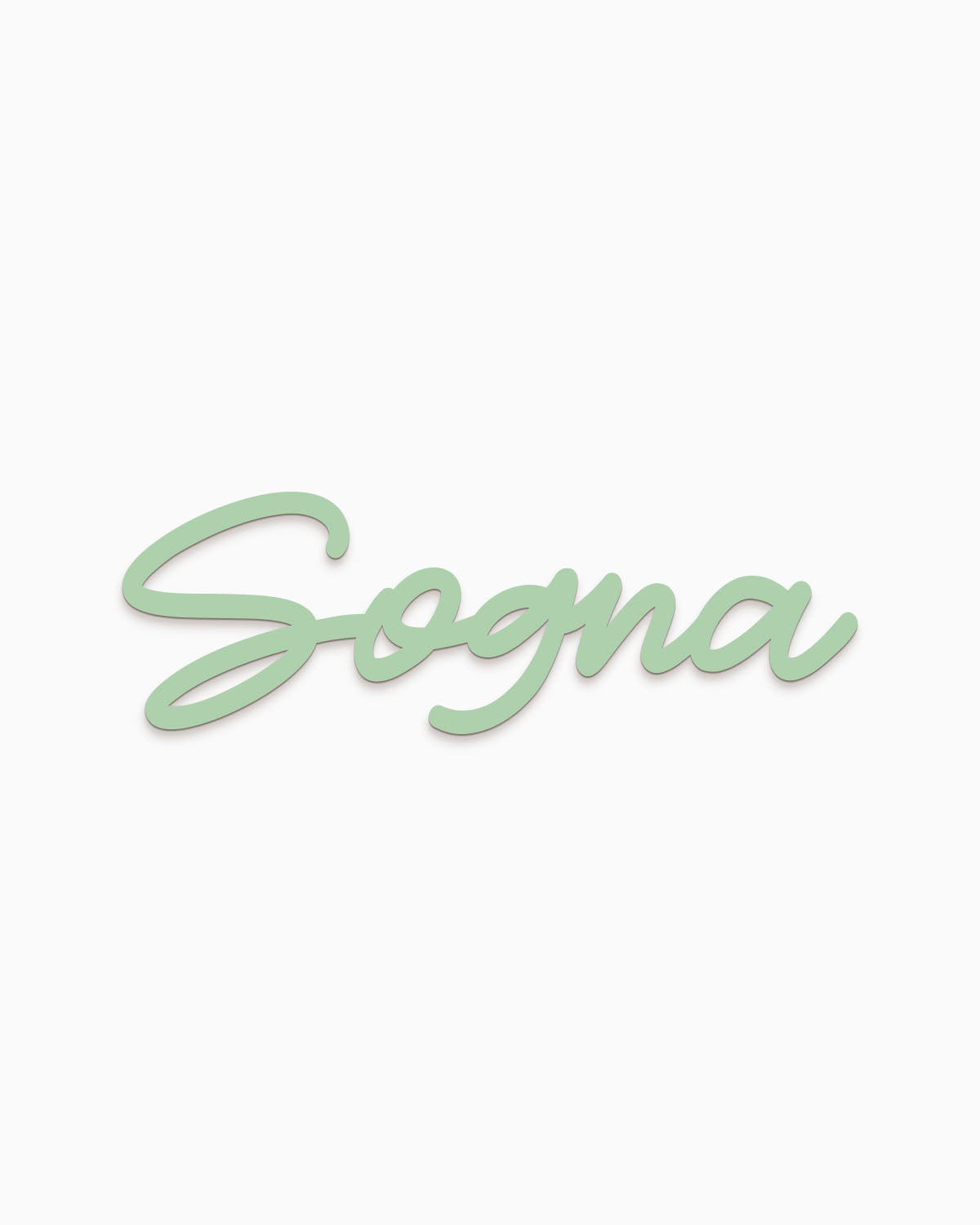 Scritta in legno Sogna