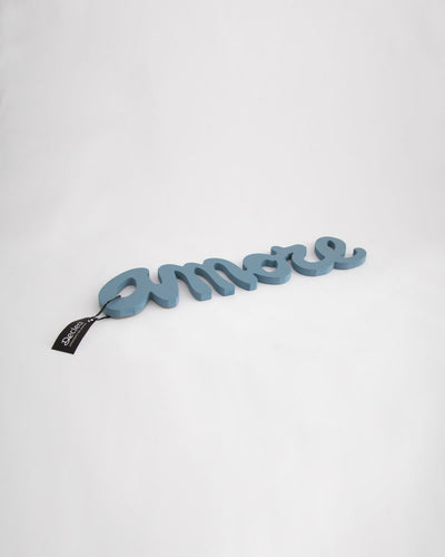 Decorazione murale in legno per la casa scritta amore idea regalo #colore_azzurro-polvere