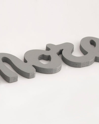 Decorazione murale in legno per la casa scritta amore idea regalo #colore_grigio-medio