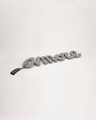 Decorazione murale in legno per la casa scritta amore idea regalo #colore_grigio-medio