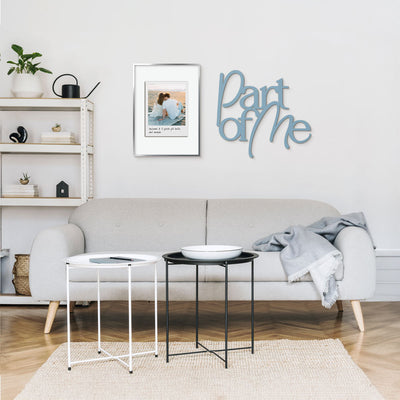 Scritta in Legno Part of me