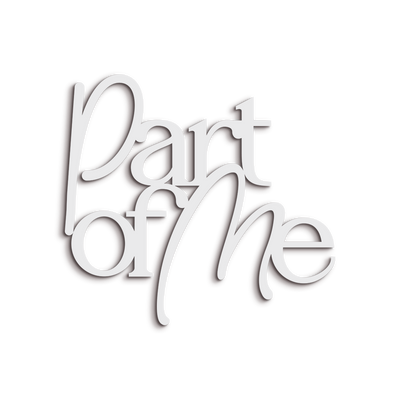 Scritta in Legno Part of me