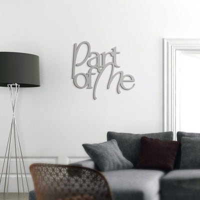 Scritta in Legno Part of me