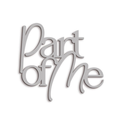 Scritta in Legno Part of me