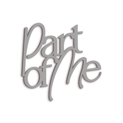 Scritta in Legno Part of me