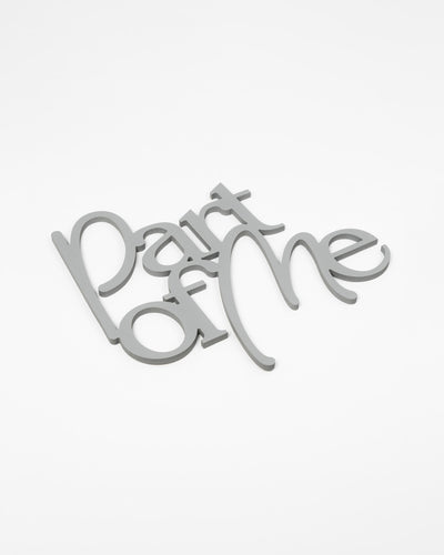 Scritta in Legno Part of me