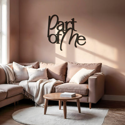 Scritta in Legno Part of me