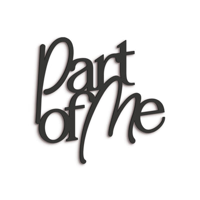 Scritta in Legno Part of me