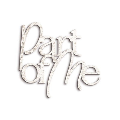 Scritta in Legno Part of me