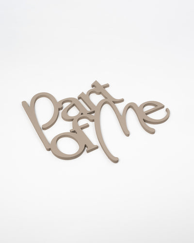 Scritta in Legno Part of me