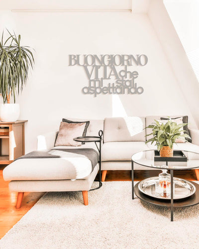 Scritta in Legno Buongiorno Vita