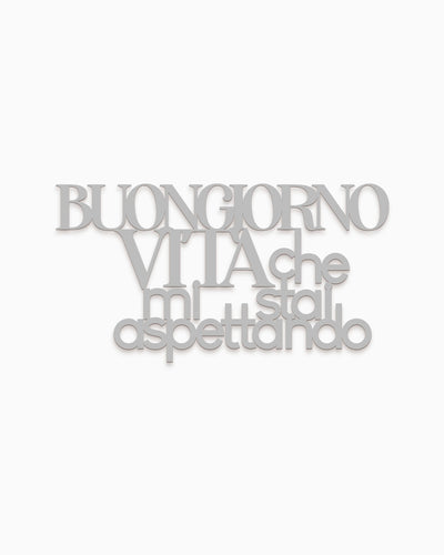 Scritta in Legno Buongiorno Vita