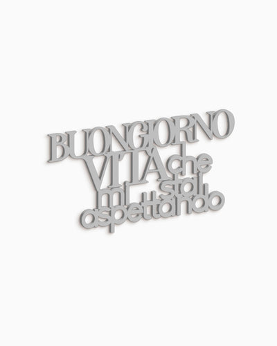 Scritta in Legno Buongiorno Vita