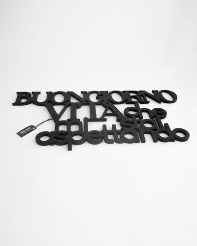 Scritta in Legno Buongiorno Vita