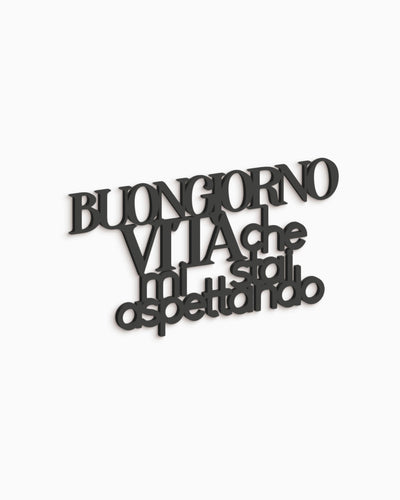Scritta in Legno Buongiorno Vita