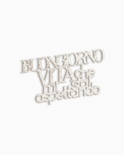 Scritta in Legno Buongiorno Vita