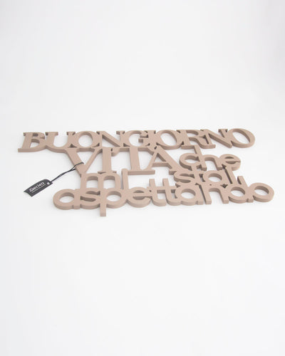 Scritta in Legno Buongiorno Vita