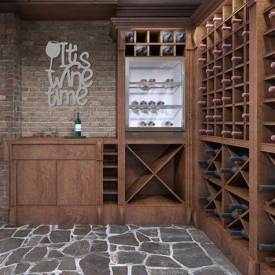 Scritta in Legno It's Wine Time