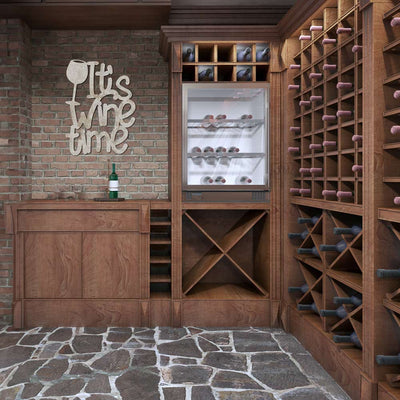 Scritta in Legno It's Wine Time