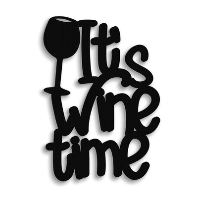 Scritta in Legno It's Wine Time