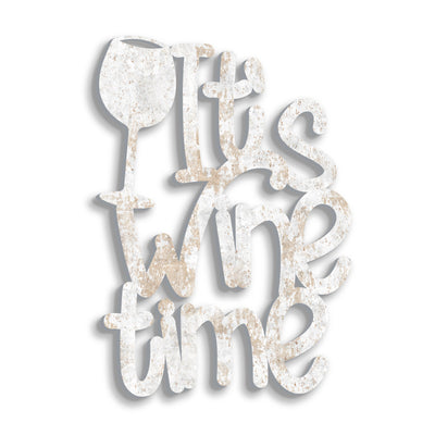 Scritta in Legno It's Wine Time