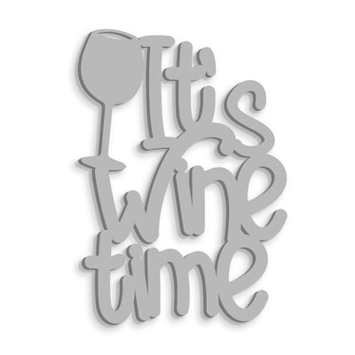 Scritta in Legno It's Wine Time