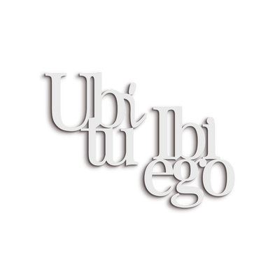 Scritta in Legno Ubi tu ibi ego