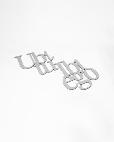 Scritta in Legno Ubi tu ibi ego