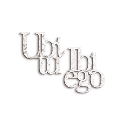 Scritta in Legno Ubi tu ibi ego