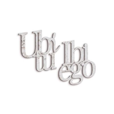 Scritta in Legno Ubi tu ibi ego