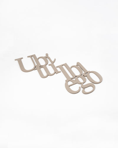 Scritta in Legno Ubi tu ibi ego