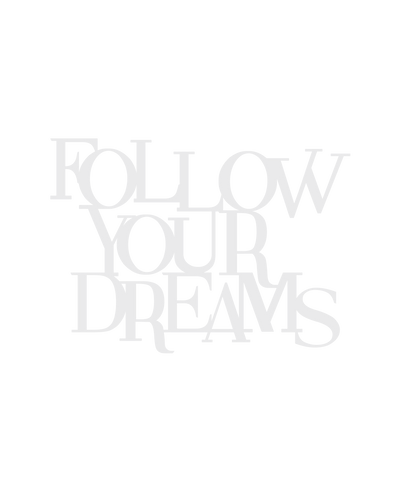 decorazione in legno follow your dreams scritta da appendere #colore_colore-personalizzato