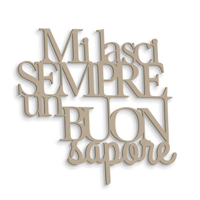 Scritta in Legno Buon Sapore