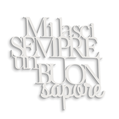Scritta in Legno Buon Sapore